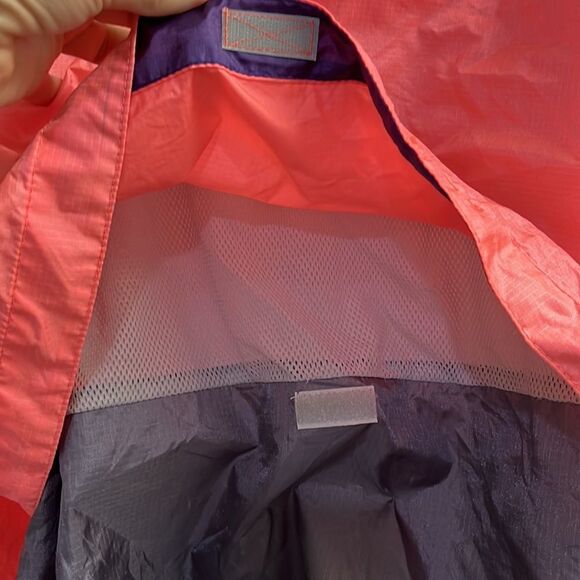 L.L. Bean Salmon/Grey HalfZip Pullover Long Sleeve Adjustable Windbreaker-Medium - Picture 11 of 16